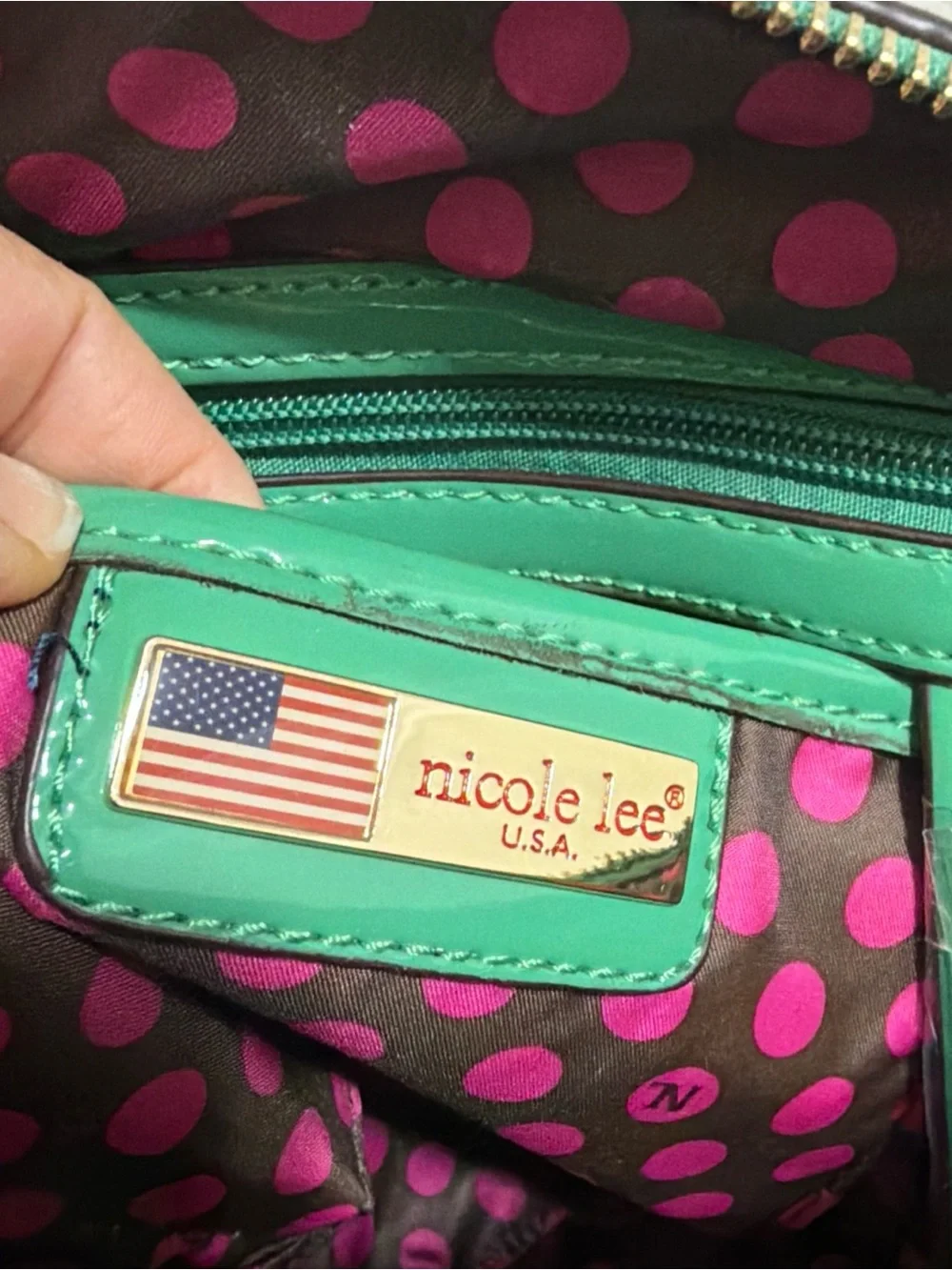 NWT NICOLE LEE USA Satchel Handbag Multicolor “Tonight For You “
